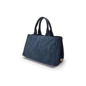 Prada tote bag denim blue Canapa